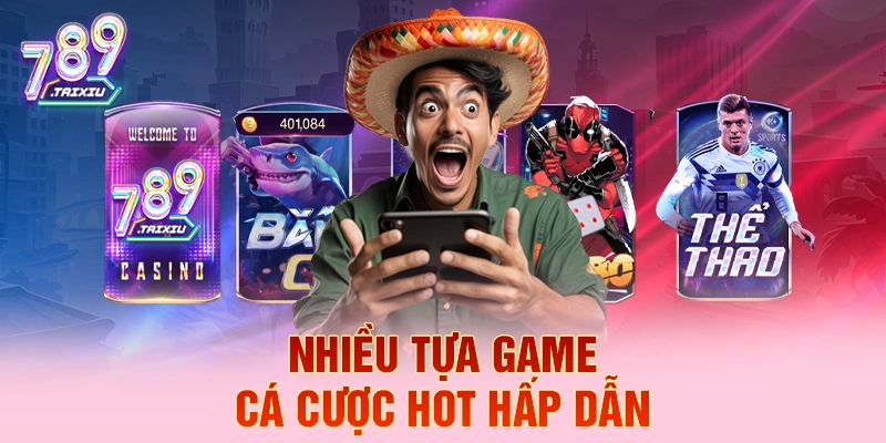 Nhiều tựa game cá cược hot hấp dẫn tại 123bet
